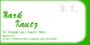 mark kautz business card